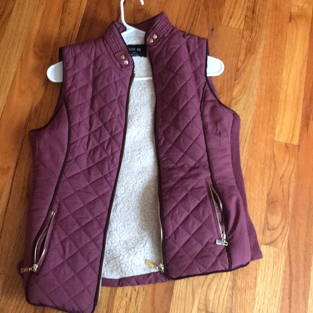 Active USA faux fur vest